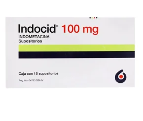 Indocid, 100mg 15 suppositories (Indocid) indomethacin-