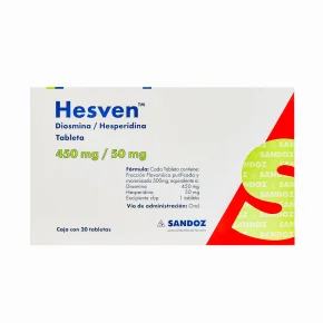 HESVEN DIOSMINA/ HESPERIDINA 450/50MG 20TABS