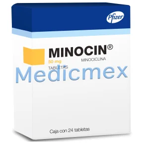 Minocin Minocycline 50 mg 24 Tabs