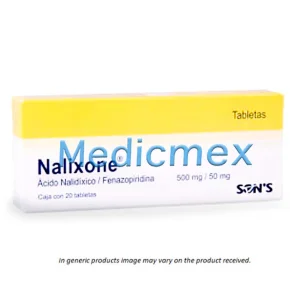 Nalidixic acid Phenazopyridine Generic 500/50 mg 20 tabs