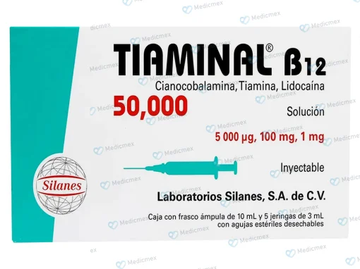 Vitamin Tiaminal B12FA 50000 mcg 5 syringes
