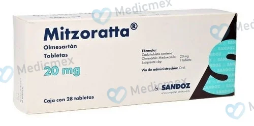 Mitzoratta Olmesart&agrave;n 20 mg 28 tabs