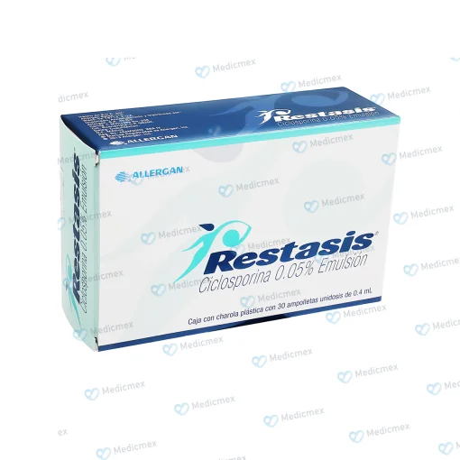 Restasis Cyclosporine 5%Ophthalmic Emulsion  30 vials 4 ml