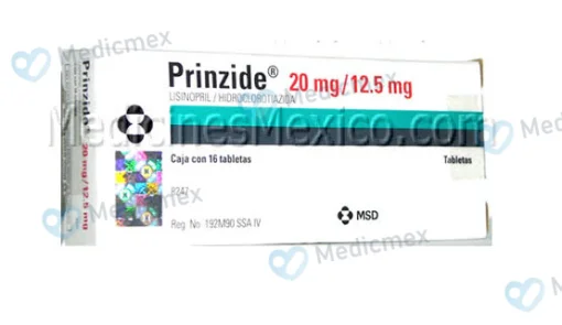 Prinzide Zestoretic Lisin Hydrochlorothiazide 20/12.5 mg 28 tabs