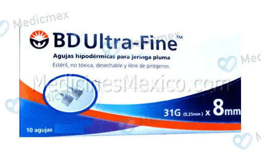 Insulin Pen Needles 8 mm 31 G 10 Pen