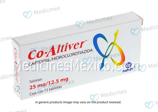 Capozide Hydrochlothiazide captopril Generic 25/12.5 mg 30 caps