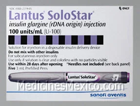Insulin Glargine Lantus pre filled pen 100UI/ml 5 3 ml