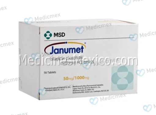 Janumet Sitagliptin & metformin 50/1000 mg 56 tabs