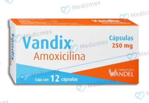 Amoxicillin Generic 250mg 24 caps. Amoxicilina