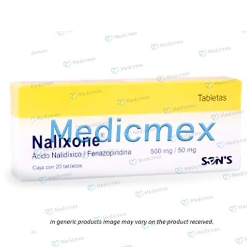 Nalidixic acid Phenazopyridine Generic 500/50 mg 20 tabs