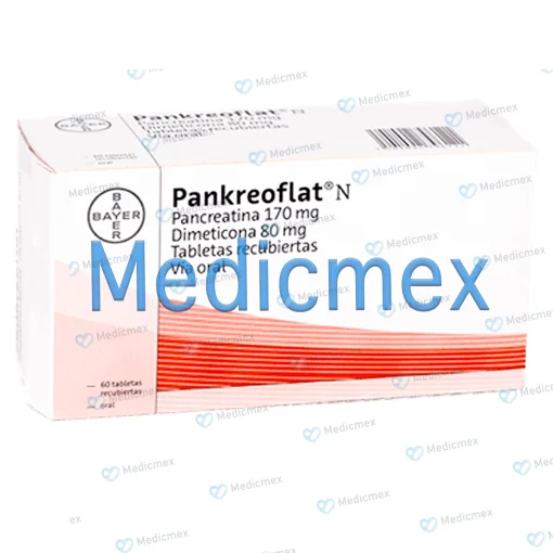 Pankreoflat Pancreatin Dimeticone 170/80 mg 60 Tabs